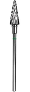 Hartmetall-Fräser Kegel STALEKS FT71G060/14, Durchmesser 6,0 mm grob (grün)