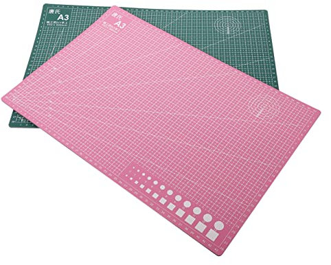 OATIPHO 2stücke Selbstheilende Schneidematte Professionelles Schneidepad Aus Pvc Robustes Und Langlebiges Markierungskissen Für Scrapbooking Und Bastelarbeiten