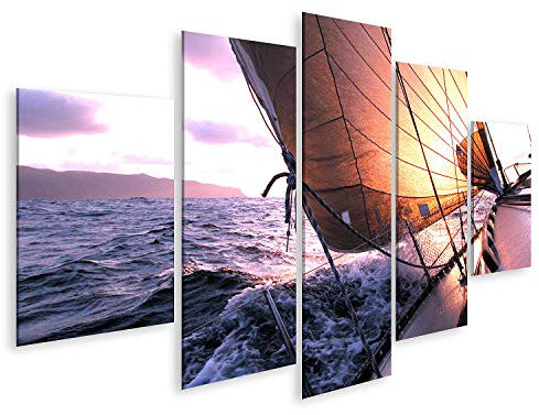 islandburner Prime Bild auf Leinwand Segeln zum Sonnenaufgang Bilder Wandbilder Poster