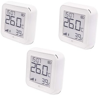 SHELLY WLAN-Temperatur- u. Feuchtigkeitssensor Plus H&T Gen. 3, BT, weiß, 3 Stück