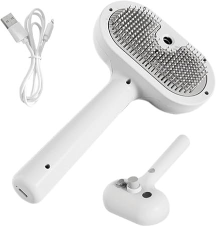 Cat Grooming Brush - Cat Hair Brush, Pet Hair Removal Grooming Brush | Cat Hair Remover Comb with Water Tank, Cleaning Cat Comb, Remove Hair Loss and , Pet Hair Cleaner Brush for Cat Dog