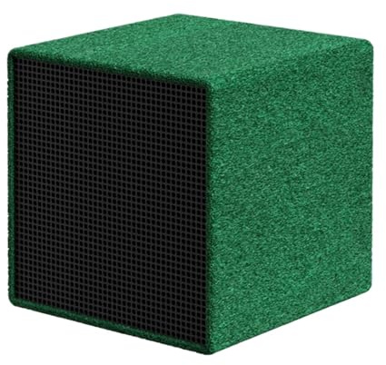 Lot de 2 cubes de purification de l'eau - Cubes à charbon actif - Pour aquarium - Cubes de nettoyage réutilisables - Avec structure en nid d'abeille - Pour bassins et aquariums