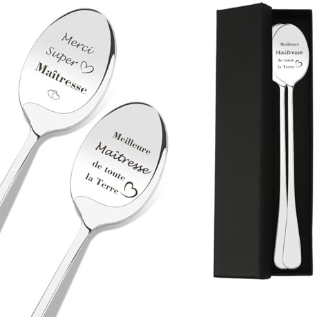 Cadeau Maitresse D'école Fin D'année Merci Maitresse Cadeau Maîtresse Cadeau Atsem Maternelle Idee Cadeau Maitresse D'école Cadeau Professeure Idee Cadeaux Pour Maitresse Cuillere a Cafe Dessert