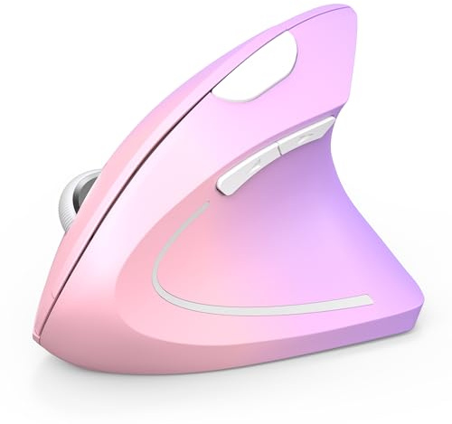 TECKNET Wireless Ergonomic Mouse, 4800DPI Vertical 2.4G Cordless Mouse | 5 Adjustable DPI Levels, Comfortable 57° Vertical Design, Silent Click, Auto Sleep Mode, USB Receiver for Windows Mac Laptop