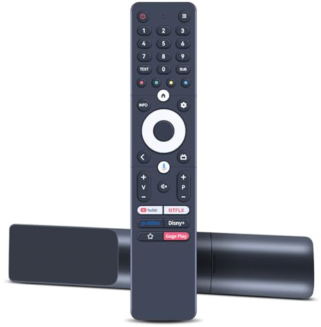 WKOLF New Voice RC112A/RC112AW/RC112GHW replacement remote control for Thomson OLED Android TV 43QA2S13/50QA2513/55QA2S13/65QA2S13/75QA2S13/43UA5S13/50A5S13/55UA5S13/55UA5S13