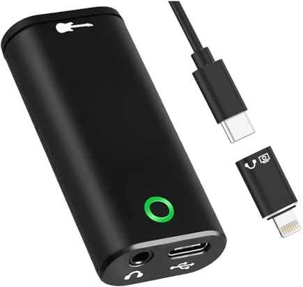 VBESTLIFE Carte Son D'enregistrement Interne, Clip Portable sur la Carte Son D'enregistrement Interne de Guitare pour la Diffusion en Direct de Tablette de Téléphone Android iOS