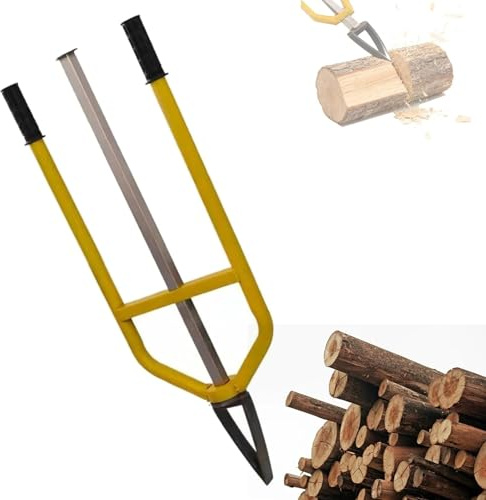 Spaccalegna manuale robusto, attrezzo a scorrimento inerziale per spaccare la legna a mano, con asta liscia, ideale per falò, caminetti, case di campagna, giardini e attività all'aperto.(Small)