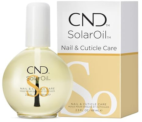 CND - SolarOil, Pflegendes Nagel- und Nagelhautöl, Natürliche Mischung aus Jojobaöl, Vitamin E, Reiskleie und Süßem Mandelöl, Spendet Feuchtigkeit, Pflegt die Haut, 68ml