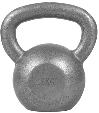 GORILLA SPORTS® Kettlebell - 2 bis 32 kg Gewichte, Einzeln/Set, Gusseisen, Bodenschonend, Silber oder Schwarz - Kugelhantel, Schwunghantel, Kugelgewicht, Rundgewicht, Krafttraining