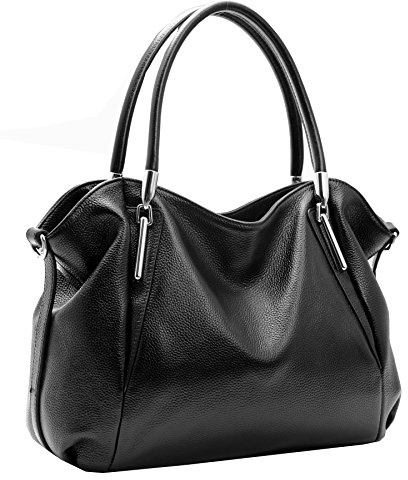 HESHE Purse for Women Shoulder Bags Tote Handbags Designer Fashion Purses and Handbags Hobo Satchel Bag Top Handle Bags (Black)