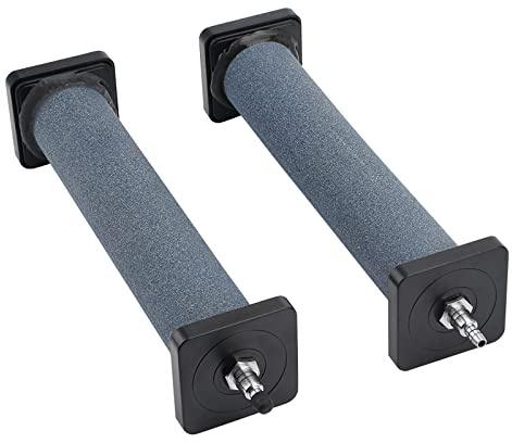 Pawfly Aquarium 8 Inch Air Stone Cylinder for Larger Air Pump Bubble Diffuser Release Tool for Outdoor Pond Garden Circulation System and Large Fish Tanks, 2 Pack