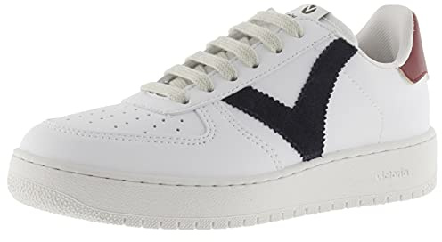 victoria Zapatillas Madrid 1258201 | Efecto Piel & Piezas Color En Contraste & Puntera Perforada para Adulto Unisex