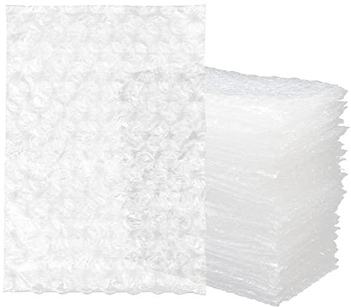 LOLYSIC 200 Stück Luftpolsterbeutel 10,2 x 15,2 cm Transparent,Bubble Wrap Polsterfolie,Luftpolstertaschen Knallfolie für Umzug und Versand Verpackung