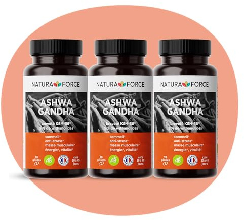 Ashwagandha Biologique KSM-66 en Gélules Végétales - Améliore la Qualité du Sommeil, Aide à Réduire le Stress et l’Anxiété - Pur Extrait de Racine d’Ashwagandha - 3 x 90 gélules