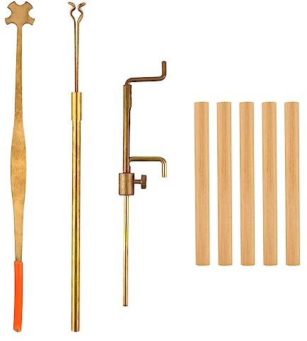Violin Sound Post Tool Set,Luthier Install Repair Tool Kit,Include S Style Sound Post Setter & 5 Pcs Violin Sound Post & Sound Post Gauge & Retriever Clip