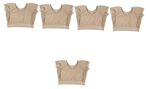 minkissy 5piezas Chaleco Absorbente De Sudor Para Mujer Almohadillas De Axilas Lavable y Reutilizable Para Verano Protección Efectiva Sudor