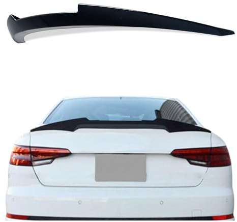 Heckspoiler für Audi A4 B9 Limousine in V-Design Bj. seit 2015, Glanz Schwarz Spoilerlippe