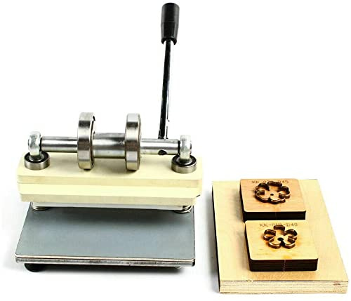 Máquina troqueladora hecha a mano, manual de bricolaje, corte de cuero, máquina de repujado, prensa de estampado manual, máquina de troquelado de cuero, prensa de PVC, troquelado de cuero, papel,