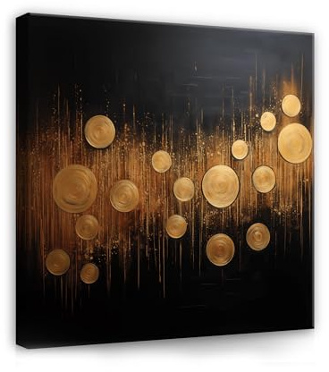 WallArena Leinwand Bilder 80x80 cm | Abstraktion, Leinwandbilder, Bild auf leinwand, Format: 80x80 cm (BxH) - einteilig auf Canvas Leinwand. Das Leinwand