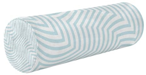 Amooorous Nackenrolle, Nackenrolle, Nackenrolle, Kissen zum Schlafen, kleine runde Kissen für Stühle, kleines Zylinderkissen, dekoratives Kissen, Nackenstütze, Seitenschläfer, Blau und Weiß