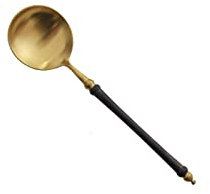 CAFIEDR Cucchiaio da minestra con Manico Lungo Cucchiaio da minestra Rotondo Cucchiaio da Riso in Acciaio Inossidabile Cucchiaio da Dessert Specchio per Uso Domestico C(Argento D)