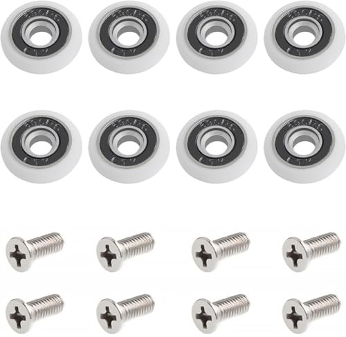PNPGDYK 8pcs roulettes pour porte de douche de 25 mm