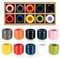 10 Piezas Porta Velas Coloridos, Portavelas de Cerámica, Candelabros para Velas Romántico, Orificio de 1,7 cm, 10 Colores Portavelas Decoracion para Hogar Bodas Mesas Velas Rituales