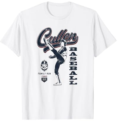 Twilight Cullen Baseball Forks Washington Movie T-Shirt