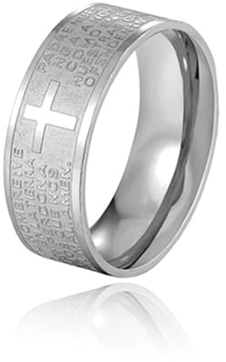 Ring Ringe Damen Bijouterie Herren Herren Christlicher Fingerring Mit Bibelkreuz In Gold Und Silber, Personalisierte Ringe Für Frauen Und Männer, Klassischer Schmuck
