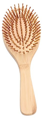 Anneome Peine de Bambú para Masaje del Cuero Cabelludo Antiestático Diseño Creativo y Ligero Varios estilos Adecuado para Cabello Rizado y Niños