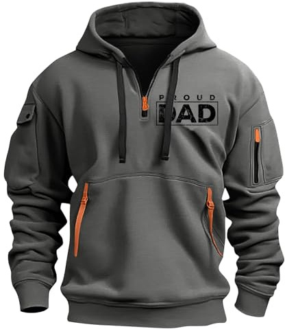 TOFOTL Maglia Girocollo Tattica Marca Hoodie Anime M Head Sportiva Merino Felpe da Uomo Felpa Lavoro Cappuccio Natale Tattica Maglione Natalizio Vestiti Lavoro Uomo 09-Grigio Scuro M