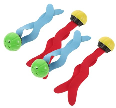 VICASKY 4 Stück Kinder Tauchspielzeug aus Kunststoff Poolspielzeug zum Tauchen für 3-6 Unterwasser Schwimm Lernspielzeug für Schwimmbad und Kinderpool