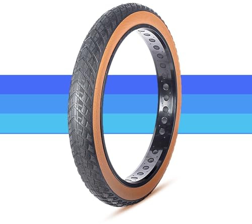 26x4.0 26 Zoll Fatbike-Reifen, 26-4.0 All-Terrain Ersatz für E-Bike MTB mit Straßenprofil 26 4 0 Braun Seitenwand 60TPI 30 PSI Kompatibel mit 559(TIRE)