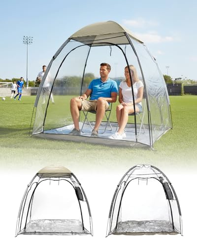 Abahub Zelt 1-2 Personen Kuppelzelt Transparent, Wasserdicht Winterfestes Sportzelt Pop Up Bubble Zelt, tragbares Außenzelt Outdoor mit Tragetasche für Sportspiele, Camping, Angeln, Anfeuern