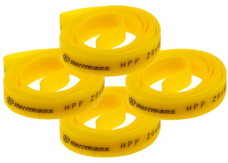 Generisch 4 Stück 28 Zoll Felgen Band HPP 8bar 20/622-635 Rime Tape gelb