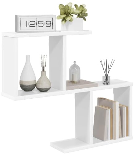 vidaXL Estante de Pared Blanco 60 x 12 x 50,5 cm Madera de ingeniería