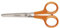 Fiskars Ciseaux Hobby, Longueur totale: 13 cm, Pour droitiers et gauchers, Lames en acier inoxydable/Poignées en plastique, Orange, Classic, 1005154