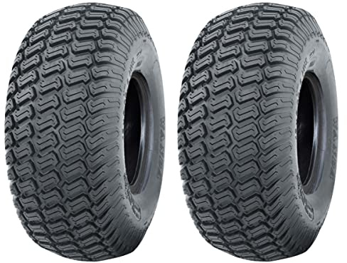 Parnells - 2 Jeux de Pneus Tubeless Grass, 13x5.00-6 - 4 Plis Wanda P332, E-Marked, 316 mm de Diamètre, 128 mm de Largeur, 200 kg - pour Turf Ride on Lawnmower, Off-Road, Buggys and Carts