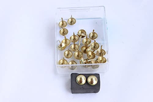 Telliswelt 25 Qualitäts Ziernägel Polsternägel Nagel - Made in Germany- 11mm Gold
