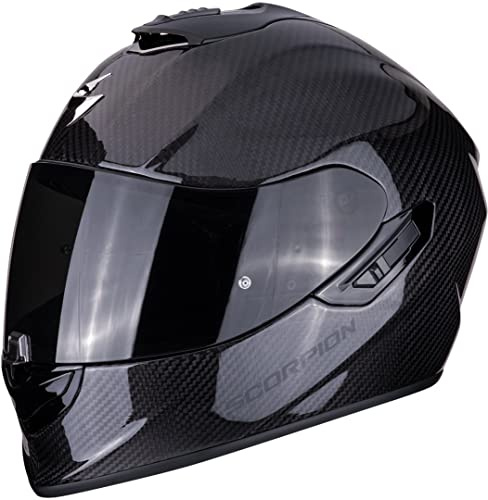 Scorpion EXO 1400 AIR Carbon Solid Motorcycle Helmet, Black, Size XXL