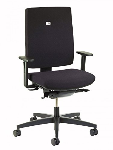 Bürostuhl Viasit Linea mit Armlehnen mit Sitztiefen- u. Sitzneige- mit Lordosenverstellung