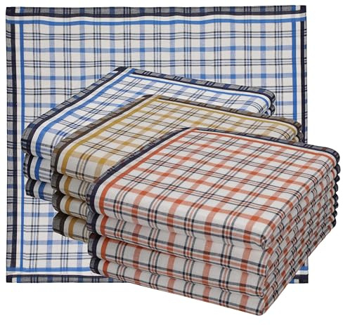 Betz Herren Stoff Taschentücher Set Leo 1 Dessin 6 100% Baumwolle Größe 40x40 cm