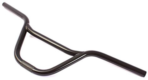 KHE PRISM BMX Lenker 8,25 Zoll Schwarz 796 g HiTen 2-teilig | 18A HiTen Stahl, 650 mm Breite, 22,2 mm Klemmung, klassische 2-teilige Bauweise