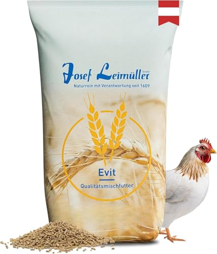 Leimüller Hühnerfutter gegen Milben 1kg Pellets Legehennen Hühner Geflügel | Mit Citrus & Kräutern, AMA-Gütesiegel, gentechnikfrei, Qualität aus Österreich