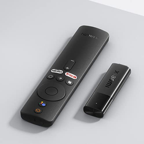 Tv Stick 4K UHD WiFi basato su Android TV 9.0 HEVC H265 Telecomando supporta Netflix, Primevideo, Controllo Vocale Google, Disney+ e app Android TV