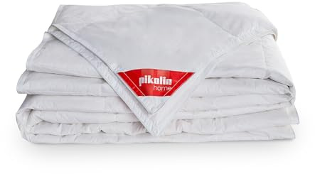 PIKOLIN Home - Edredón Nórdico Duo 92% Plumón de 120 y 160 gr | Cama 100/105 | 180x220 | 4 Estaciones | Tejido de Algodón | Unión Mediante Corchetes