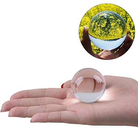 Bolas de meditación de cristal para fotógrafos, decoración del hogar, efectos fotográficos, accesorio para fotos, mini adivino, malabares, esfera transparente, malabares, escritorio Feng Shui