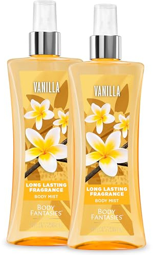 Body Fantasies Signature Fragrance Body Spray, Vanilla, 8 fl oz (Pack of 2)