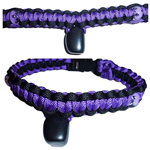 Handmade Hundehalsband Tau geflochten Heilstein Hämatit für Wundheilung Pfoten Beads Gr S/M 36 cm