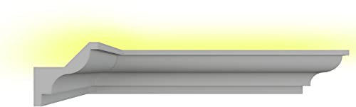 Stuck Dekorbau Styroporleiste Lichtprofile Decken & Wand Leiste Indirekte Beleuchtung LED Stuckleiste LED Leiste Profil 18 Meter BL 02